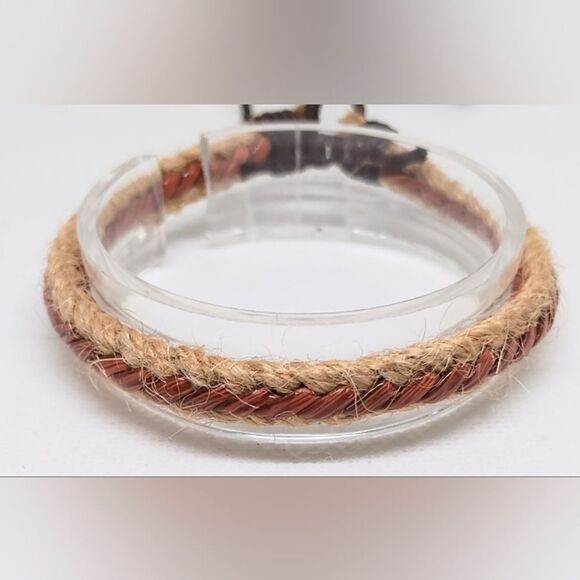 Men's bracelet braided rope new e53 - Picture 1 of 1